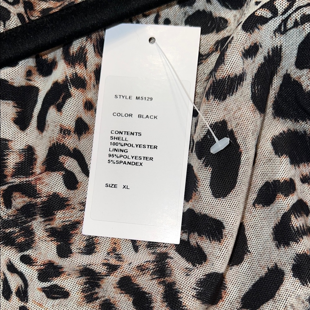 Black Sequin Jacket with Faux Fur Collar Sz XL NWT - Picture 10 of 10